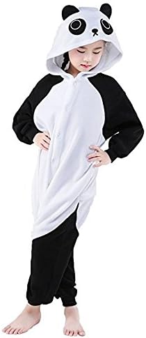 Boys Girls Kids Panda Onesie Sleepsuit Costume Cosplay Lounge Wear Pajamas