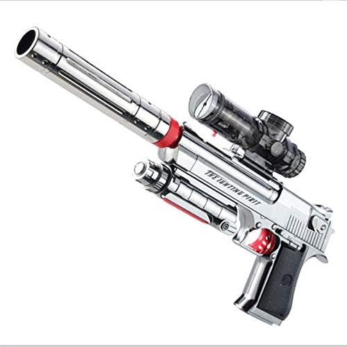 SHUNDATONG Toy Gun Water Crystal Gel Ball Blaster Toy Gun Rechargeable Outdoor Hobbies (Silver)