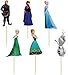 Set of 24 Pieces Frozen Cake Cupcake Decorative Cupcake Topper for Kids Birthday Party Themed Party
