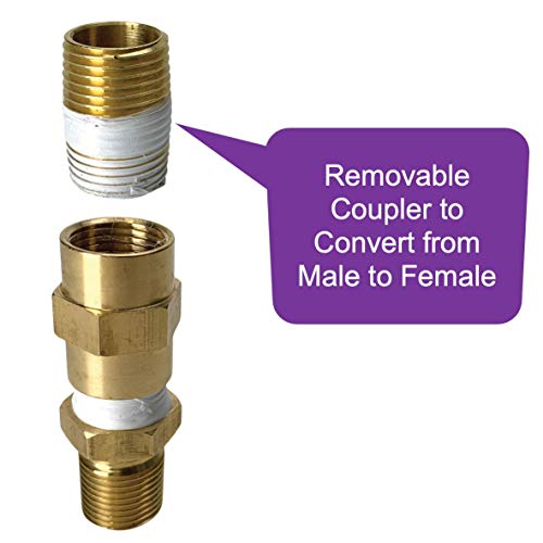 Celestial Fire Glass LP Propane Gas Air Mixer Valve, 1/2", 90K BTU