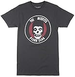 Misfits Original Fiend Club Official Mens Tee T Shirt Skull and Logo Short Sleeve (Small)