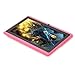 7 Inch Android Tablet PC, 4.2 Jelly Bean, Dual Core, Allwinner A23 CPU, Dual Cameras, 5 Point Capacitive Touch Screen - Pink