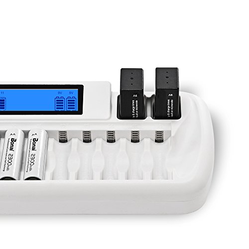 5 BONAI+Rechargeable+Battery+Charger+Batteries