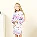  Unicorn Gifts Toys for Girls, BFYWB Soft Unicorn Hooded Bathrobe Sleepwear for Kids Toys for 4-5 Year Old Girls Unicorn Gifts for 4-5 Year Old Girls (Starry 4-5 Years)