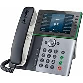 Poly Edge E550 IP Phone | Corded, NFC, Wi-Fi, Bluetooth, Desktop, VoIP, IEEE 802.11a/b/g/n, 2 x Network (RJ-45), PoE Ports