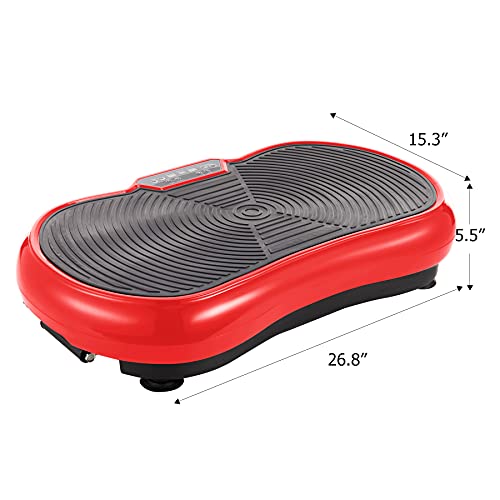 ZELUS Vibration Plate Exercise Machine with Resistance Bands