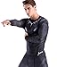 Red Plume Men's Compression Sports Shirt Panthers Running Long Sleeve Tee/3 Colors (XL, Panthers)