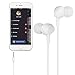 In-Ear Earphones Ztent Premium Stereo 3.5mm Jack HD Stereo Earbuds Wired Headphones with Mic Noise Cancelling Bass Sweatproof Perfume Headsets (White)
