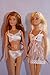 Doll Bra and Underwear Set in White with Nightgown Made to Fit the Barbie Doll