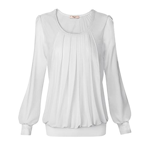 Long sleeve white dress flowy shirt