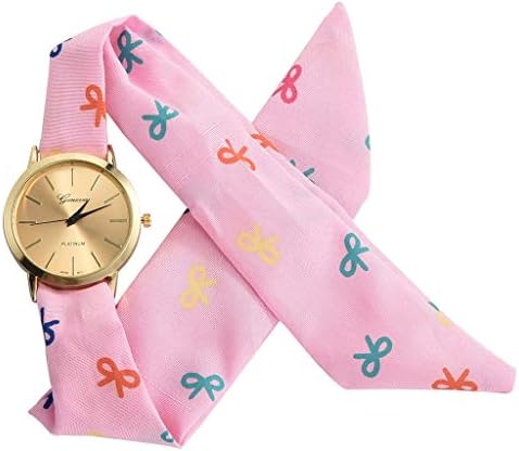 Wrist Watch Sweet Girl Bracelet Watch Women's Dress Watch Fashion Flower Cloth Design Watch Fashion Women's Dress Watch High Quality Fabric Watch