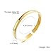 Stainless Steel 18K Gold Tone C Style Smooth Groove Open Bracelet Bangle Cuff for Women L6.49