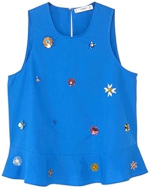 Mango Women's Embroidered Cotton Top