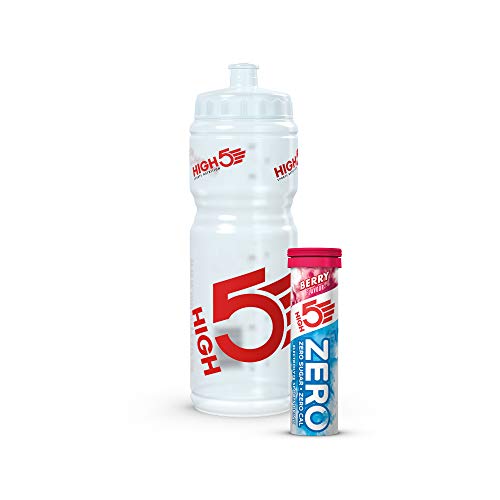 HIGH5 Hydration Starter Kit 750ml Sports Water Bottle With ZERO 10 Tab Berry Hydration Tablets 750ml