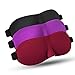 YIVIEW Sleep Mask for Back and Side Sleeper Pack of 3, 100% Light Blocking 3D Eye Masks for Sleeping, Lightweight & Breathable Eye Cover for Women Men, Zero Pressure Night Blindfold