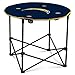 NFL Logo Brands Los Angeles Chargers Collapsible Round Table with 4 Cup Holders and Carry Bag, Team Color