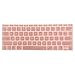 MOSISO Silicone Keyboard Cover Protective Skin Compatible with MacBook Pro 13 inch 2017 2016 Release A1708 Without Touch Bar & Compatible with MacBook 12 inch A1534, Rose Gold