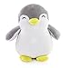 WEWILL Penguin Stuffed Animals Squeezable Plush Penguin Toys Gift for Kids on Christmas Birthday Festive Occasions, Gray, 12 inch