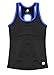 Necessity Women's Athletic Performance Tank Top with Built in Sport Bra, Blue, Medium
