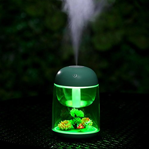 Creazy New Humidifier Usb Landscape Lamp Essential Oil Diffuser Night Light Decoration (Blue)
