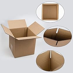 SUNLPH Shipping Boxes 6x6x6 Inches Small Corrugated