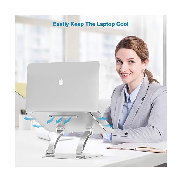 Soporte de Portátil Ajustable, para 7-17 pulgadas MacBook / Ordenador Portátil, Aleación de Aluminio - Imagen 6