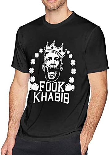 UKFour Men Fook Khabib Conor McGregor Comfort Printed Shirt Combed Cotton Tee T-Shirt Top