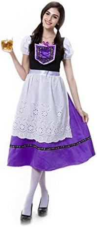Dreamowl Purple Oktoberfest Costume Bavarian German Heidi Beer Wench