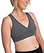 Kindred Bravely French Terry Racerback Nursing Sleep Bra for Maternity/Breastfeeding (Medium, Grey)