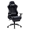 Blue Whale Massage Gaming Chair with Footrest and Metal Base,Thickened Seat Cushion,Adjustable Aluminum Alloy Armrest…