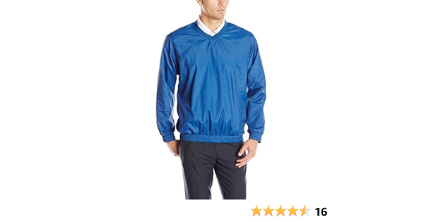 Long Sleeve V-Neck Heather Wind Jacket 