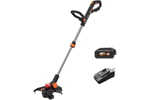 Worx Nitro 20V 13" Cordless String Trimmer with Brushless Motor, 3-in-1 Grass Trimmer Edger Mini-Mower, Lightweight Weed Trimmer COMMAND FEED Instant Line Advancement WG173– Battery & Charger Included