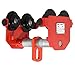 BestEquip Push Beam Trolley, 6600lbs Load Capacity Manual Trolley, 3Ton I-Beam Trolley, Heavy Duty Beam Trolley Hoist w/Dual Track Rollers, 2.5in - 5.5in Adjustable Flange for Lifting, in Steel