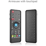 Air Mouse Remote with Touch Keyboard, 2.4G Wireless Mini Keyboard IR Leaning Remote Control with Touchpad for Laptop Desktop PC Smart TV/ Android TV Box/ Laptop by Dupad Story