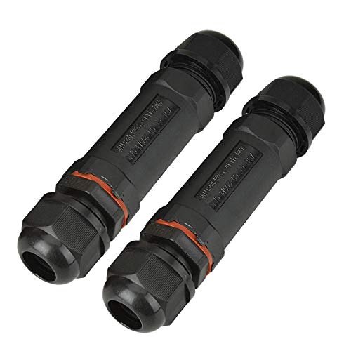 Willingood Kabelverbinder, 2er-Pack, wasserdicht IP68, Verbindungsbox, Verbindungsmuffe für Ø1-13 mm Kabeldurchmesser…