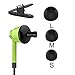 In Ear Wired Earphones, Tonicstar Stereo Bass Headphones with Mic(Green)