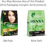 Vatika Naturals Henna Rich Black Hair Colour 60g 6x10g Sachets 100% Ammonia Free view 3
