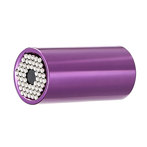OCGIG 7-19mm(1/4"-3/4") Universal Socket with Metric Wrench Power Drill Adapter Socket Professional Repair Tool,Multi-Function Gator Socket Adapter,Purple,Handyman's DIY Perfect Gift