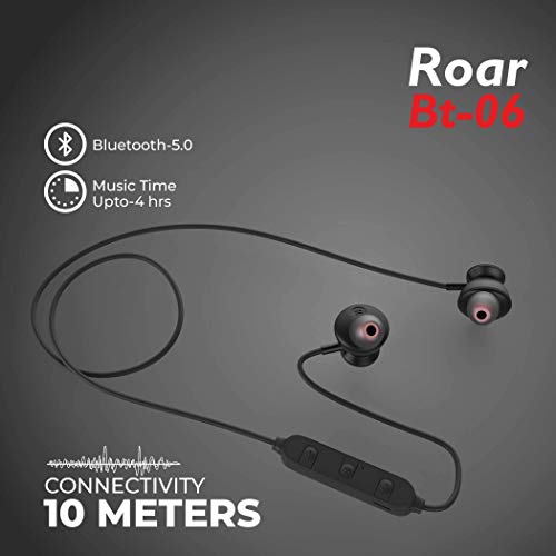 Maxobull Roar Make in India BT-06 in Ear Bluetooth 5.0 Sweatproof Ip 5.0 Long Battery Volume Control Lightweight Headpho