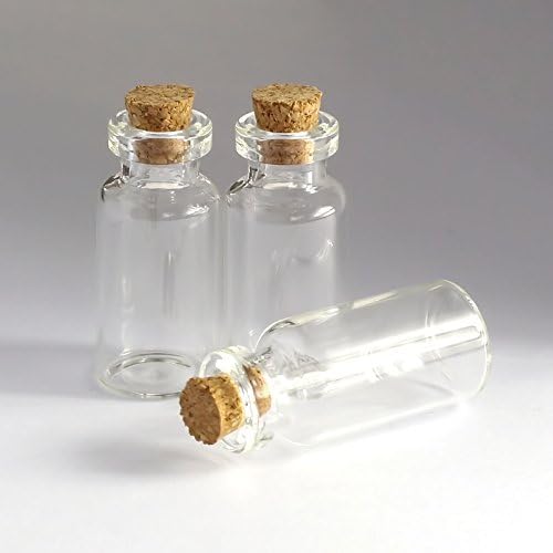 50pcs 2ml Small Mini Glass bottles Vials Jars with Cork Stoppers 2ml 13 * 35mm(0.51 * 1.38in) Message Weddings Wish Jewelry Party Favors