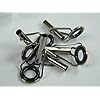 Silver-Saltwater-Ceramic-Fishing-Rod-Guides-Tip-Tops-Repair-30Pcs-30-45mm