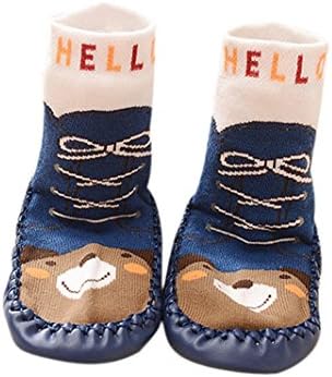 TRENDINAO Newborn Baby Boys Girls Warm Soft Anti-Slip Cartoon Slipper Socks Shoes Boots