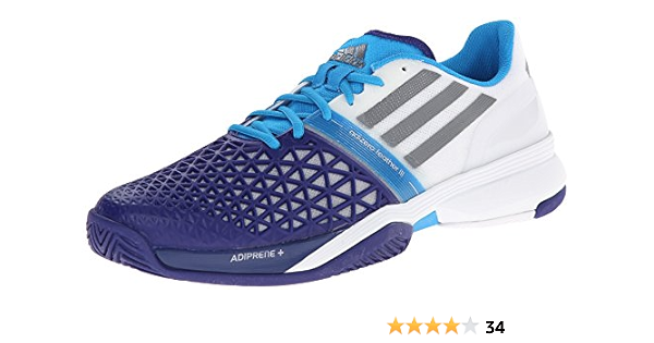 adidas Performance Men's CC Adizero Feather III Tennis Shoe, White/Iron  Metallic/Amazon Purple, 10.5 M US : Amazon.sg: Fashion