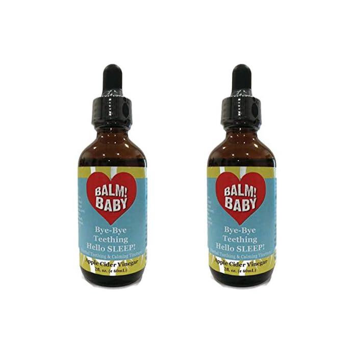 Balm! Baby Bye-Bye Teething Hello Sleep! 100% Natural Teething Relief Tincture (Single, Sweet Glycerin)