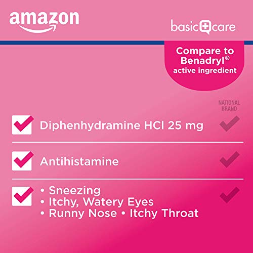 Amazon Basic Care Allergy Relief Diphenhydramine HCl 25 mg