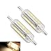 CTKcom R7S Silicone 5W 78mm LED Bulbs(2 Pack) - J78mm Double Ended R7S SMD 2835 LED Light Bulb Warm White 3000K,R7S Flood Lights Quartz Tube Lamps Energy Saving Replace Halogen Light,AC 110V,2 Pack
