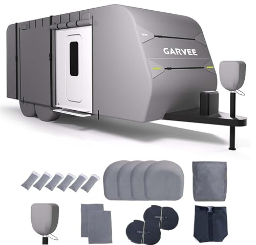 GarveeLife RV Cover, 24-27FT Camper Trailer Cover, Anti-UV and Waterproof with…