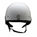 MMG Half Helmet Classic Open Face Design DOT Goggles Included - White, Medium