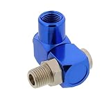 ABN 1/4in NPT 360 Degree Swivel Connector with Adjustable Tension Control to Stop Leaks - For Any Air Tool
