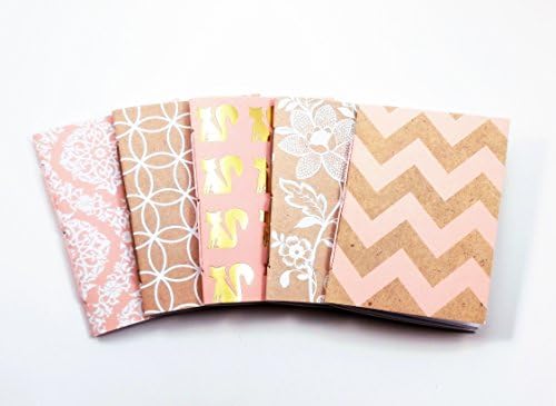 Pink Travelers Notebook Inserts - Available in Ten Sizes including Standard, B6 Slim and Personal